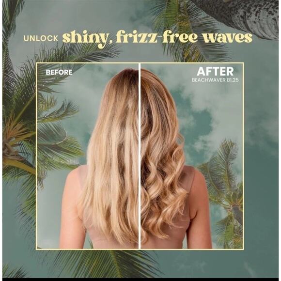 Beachwaver B1.25 Pink Sunset Rotating Curling Iron Auto Shut-Off Dual Voltage - Picture 3 of 9